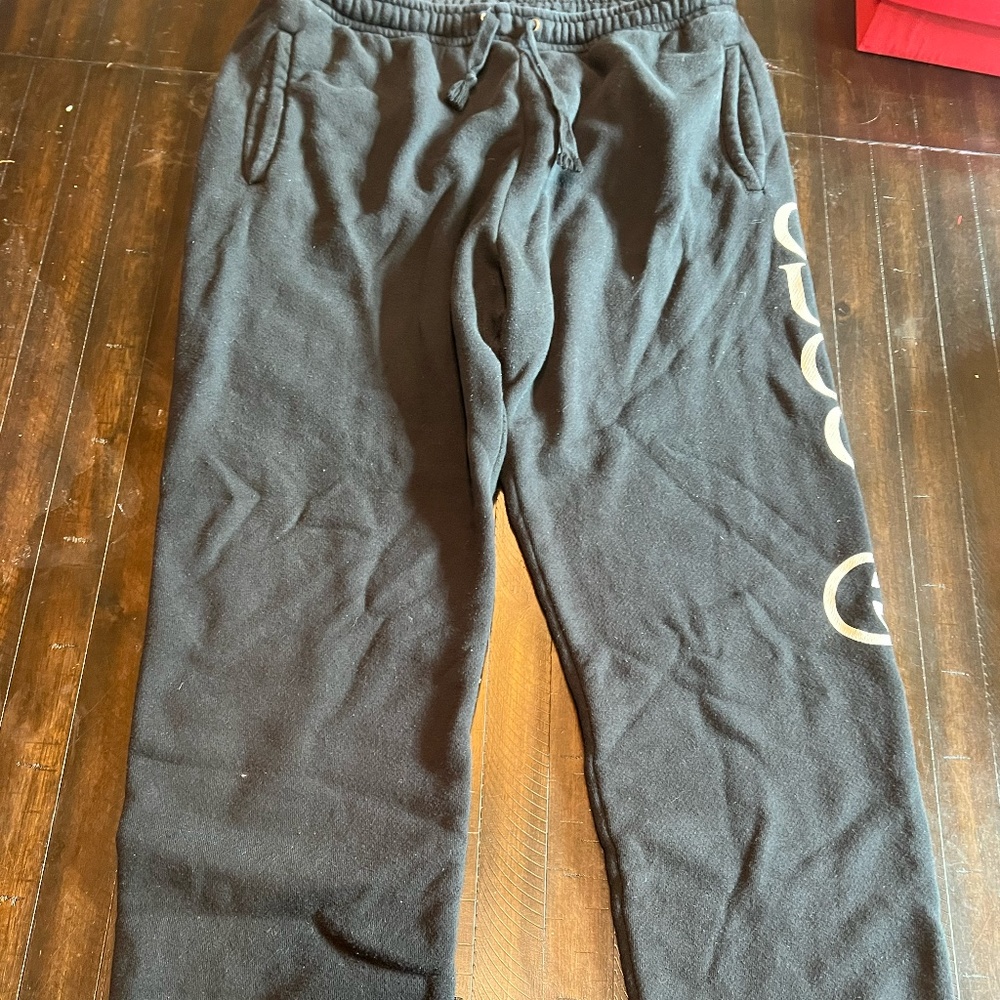 Gucci - Tapered Logo-Print Loopback Cotton-Jersey Sweatpants - Men - Black XL